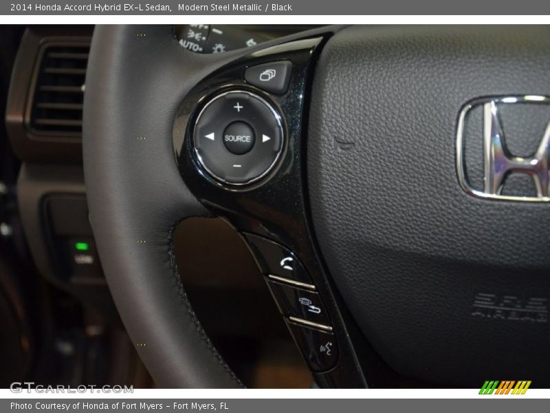 Modern Steel Metallic / Black 2014 Honda Accord Hybrid EX-L Sedan