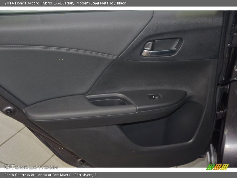Modern Steel Metallic / Black 2014 Honda Accord Hybrid EX-L Sedan