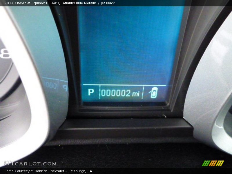 Atlantis Blue Metallic / Jet Black 2014 Chevrolet Equinox LT AWD