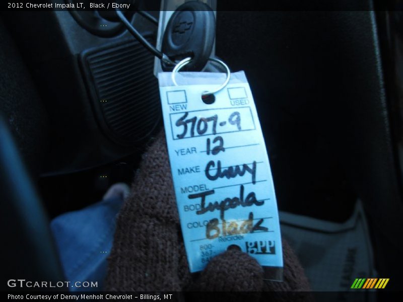 Black / Ebony 2012 Chevrolet Impala LT