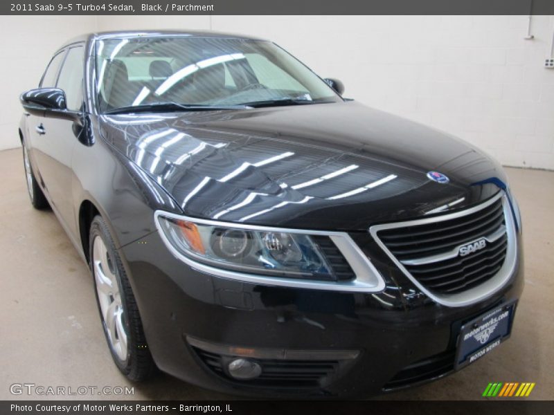 Black / Parchment 2011 Saab 9-5 Turbo4 Sedan