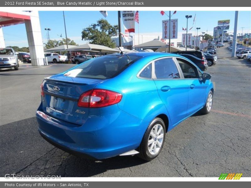 Blue Candy Metallic / Light Stone/Charcoal Black 2012 Ford Fiesta SE Sedan