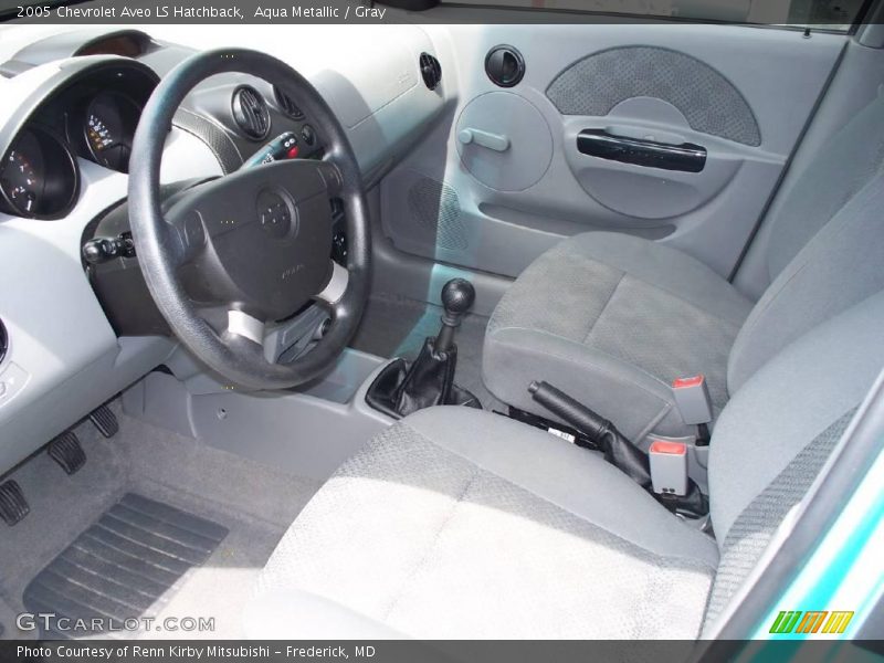 Aqua Metallic / Gray 2005 Chevrolet Aveo LS Hatchback
