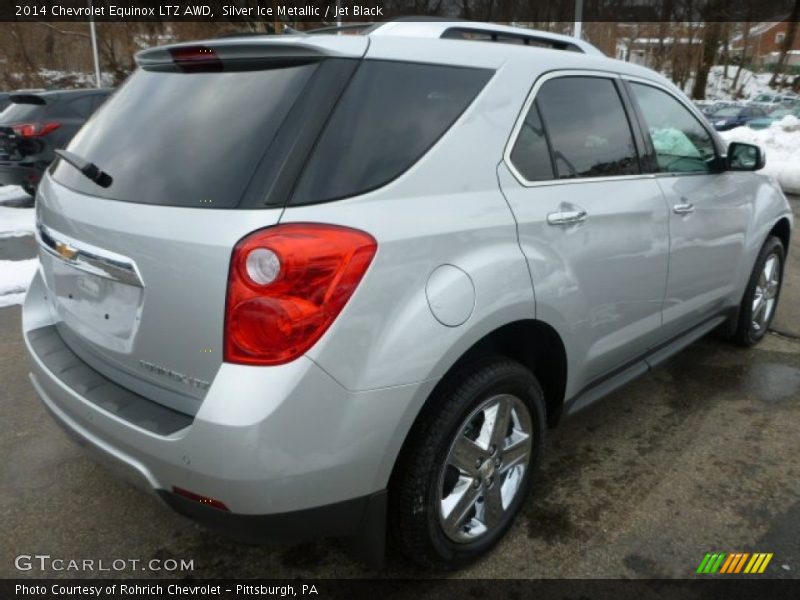 Silver Ice Metallic / Jet Black 2014 Chevrolet Equinox LTZ AWD