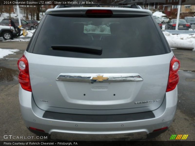 Silver Ice Metallic / Jet Black 2014 Chevrolet Equinox LTZ AWD