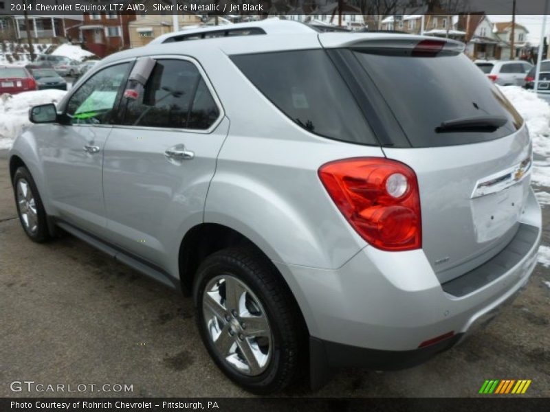 Silver Ice Metallic / Jet Black 2014 Chevrolet Equinox LTZ AWD