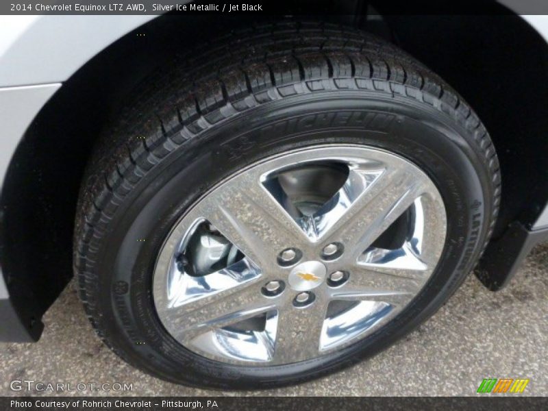 Silver Ice Metallic / Jet Black 2014 Chevrolet Equinox LTZ AWD