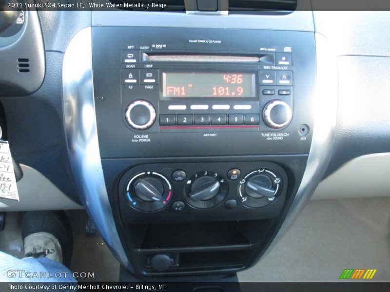 Controls of 2011 SX4 Sedan LE