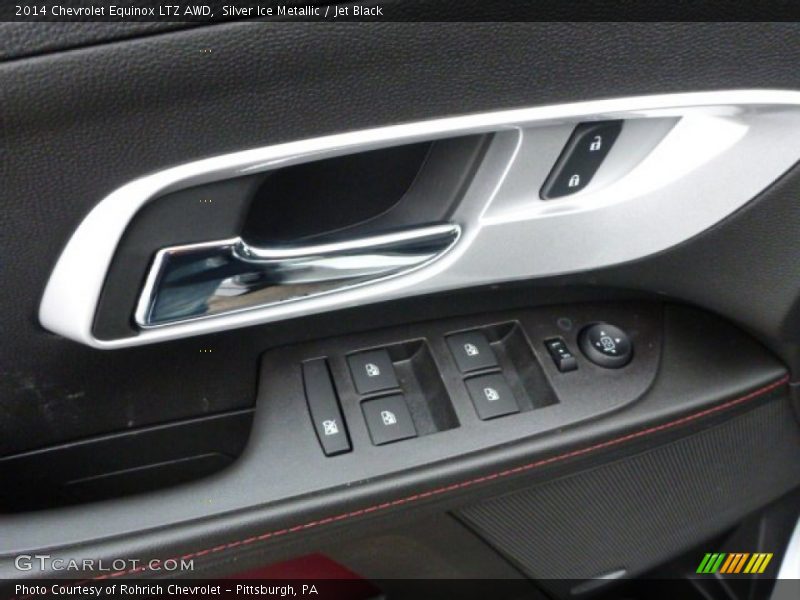 Silver Ice Metallic / Jet Black 2014 Chevrolet Equinox LTZ AWD