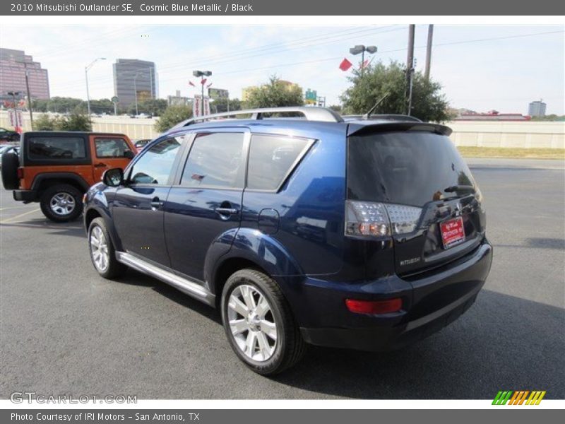 Cosmic Blue Metallic / Black 2010 Mitsubishi Outlander SE