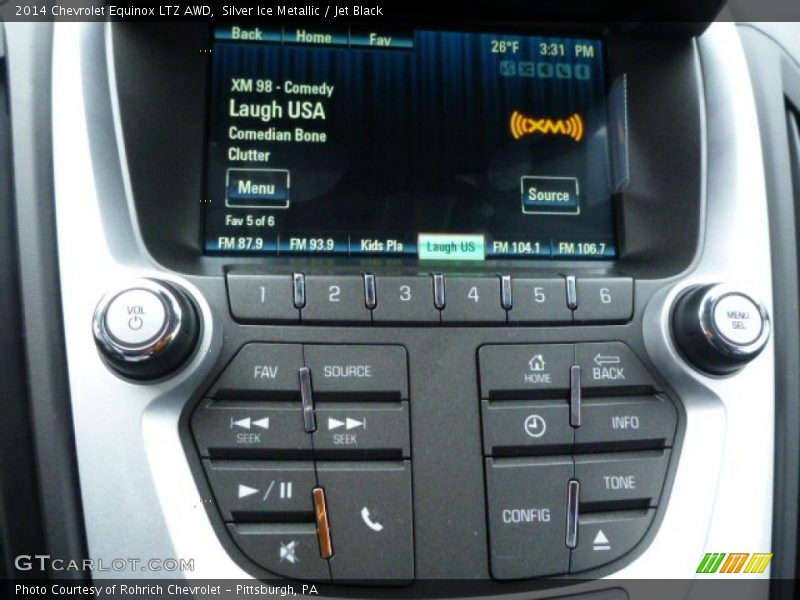 Silver Ice Metallic / Jet Black 2014 Chevrolet Equinox LTZ AWD