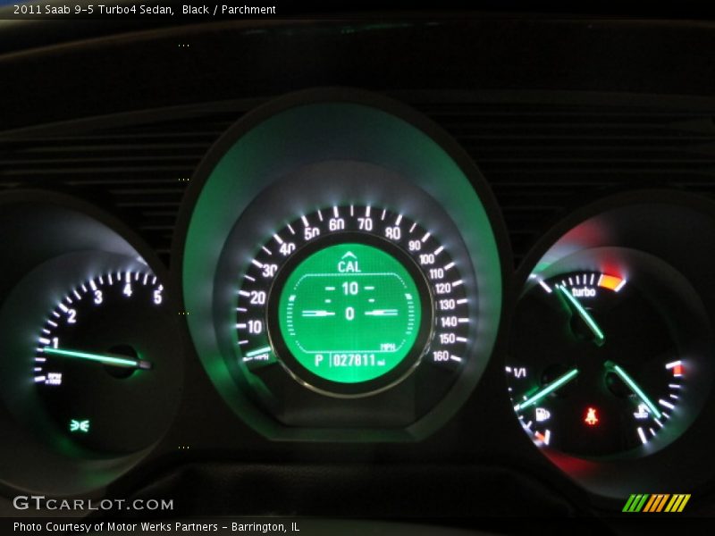 Black / Parchment 2011 Saab 9-5 Turbo4 Sedan