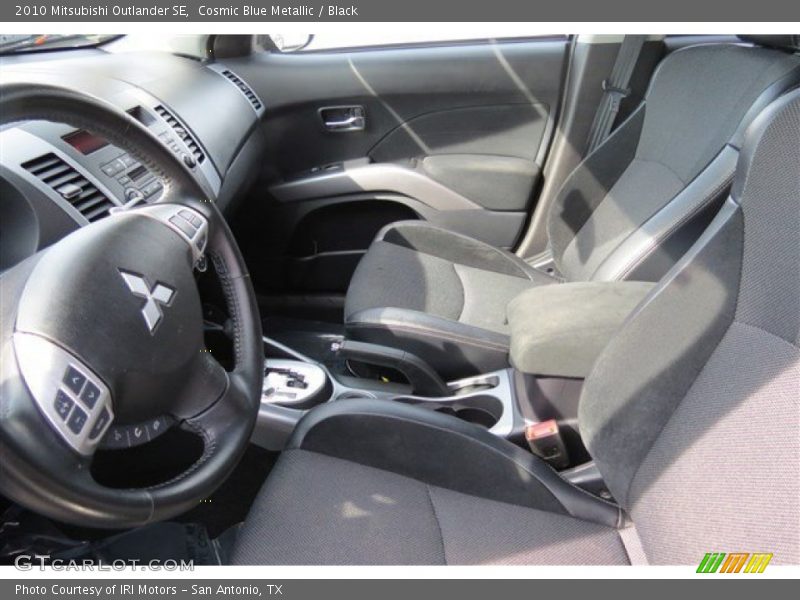 Cosmic Blue Metallic / Black 2010 Mitsubishi Outlander SE