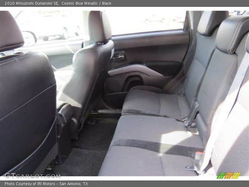 Cosmic Blue Metallic / Black 2010 Mitsubishi Outlander SE