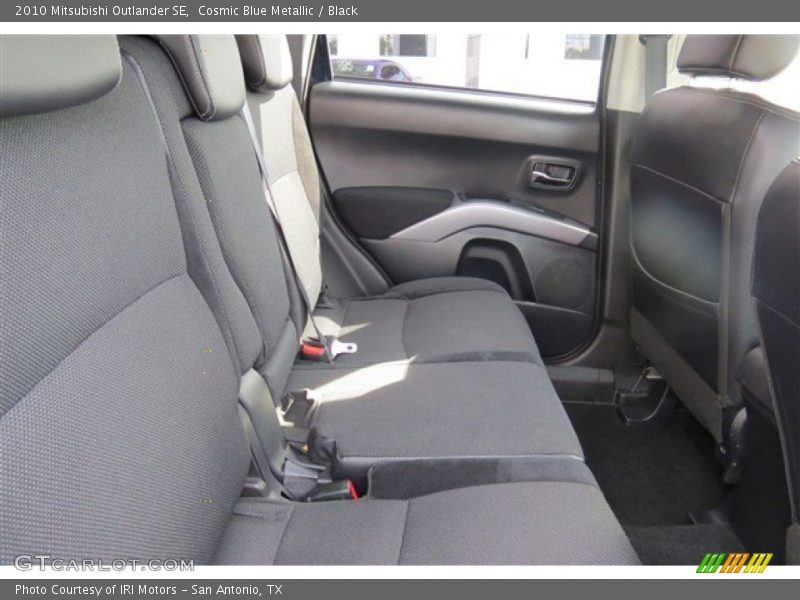 Cosmic Blue Metallic / Black 2010 Mitsubishi Outlander SE