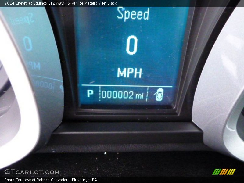 Silver Ice Metallic / Jet Black 2014 Chevrolet Equinox LTZ AWD