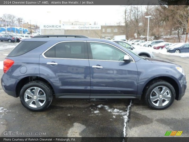 Atlantis Blue Metallic / Jet Black 2014 Chevrolet Equinox LT AWD