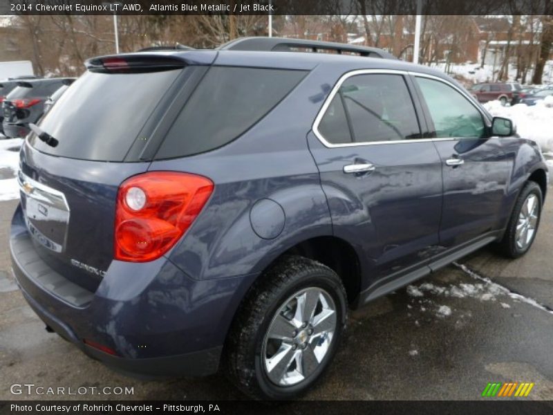 Atlantis Blue Metallic / Jet Black 2014 Chevrolet Equinox LT AWD