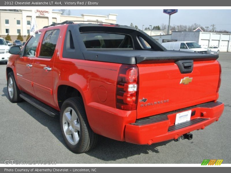 Victory Red / Ebony 2012 Chevrolet Avalanche LT 4x4