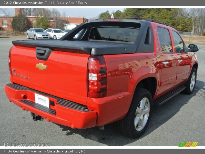 Victory Red / Ebony 2012 Chevrolet Avalanche LT 4x4