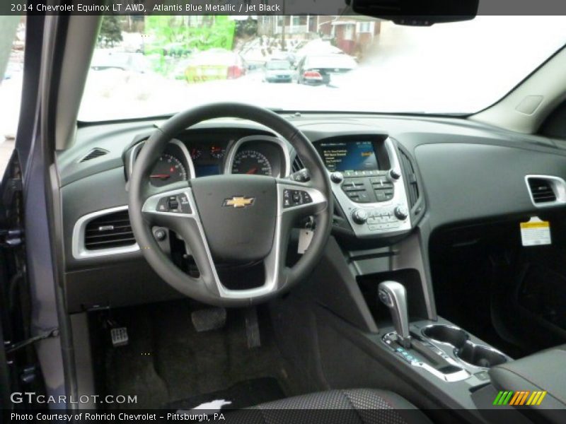 Atlantis Blue Metallic / Jet Black 2014 Chevrolet Equinox LT AWD