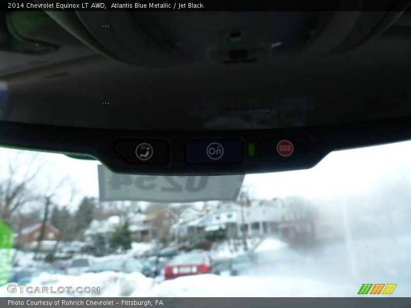Atlantis Blue Metallic / Jet Black 2014 Chevrolet Equinox LT AWD