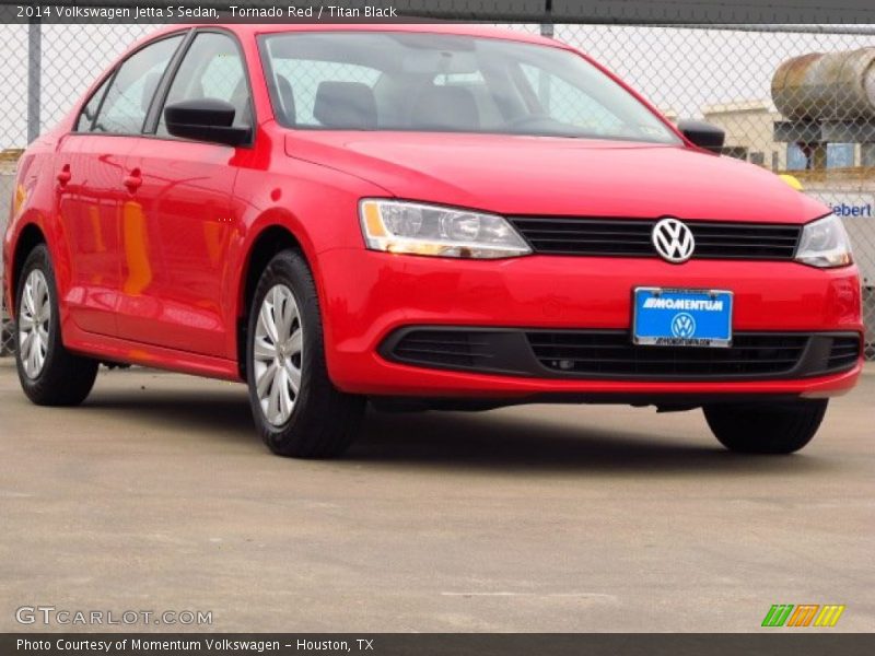 Tornado Red / Titan Black 2014 Volkswagen Jetta S Sedan