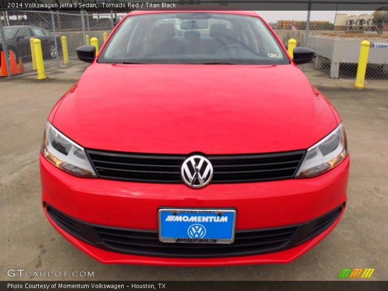 Tornado Red / Titan Black 2014 Volkswagen Jetta S Sedan