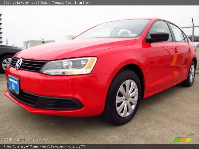 Tornado Red / Titan Black 2014 Volkswagen Jetta S Sedan