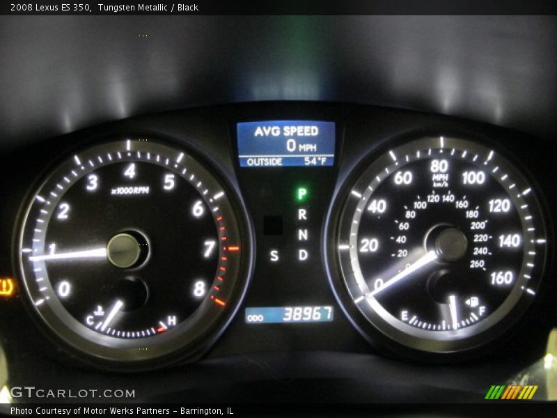Tungsten Metallic / Black 2008 Lexus ES 350