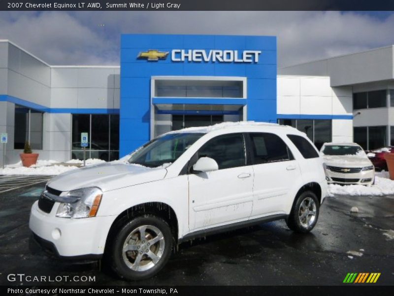 Summit White / Light Gray 2007 Chevrolet Equinox LT AWD