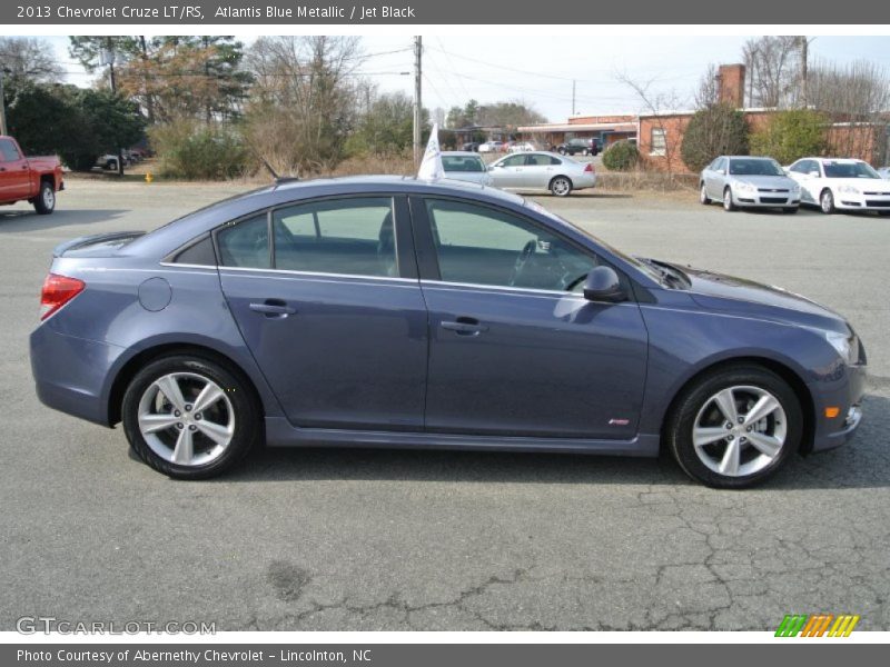 Atlantis Blue Metallic / Jet Black 2013 Chevrolet Cruze LT/RS
