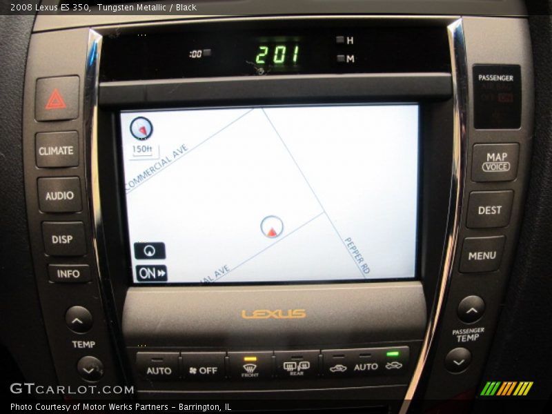 Tungsten Metallic / Black 2008 Lexus ES 350