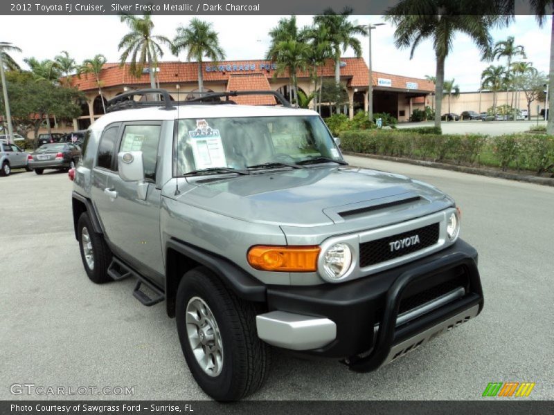 Silver Fresco Metallic / Dark Charcoal 2012 Toyota FJ Cruiser