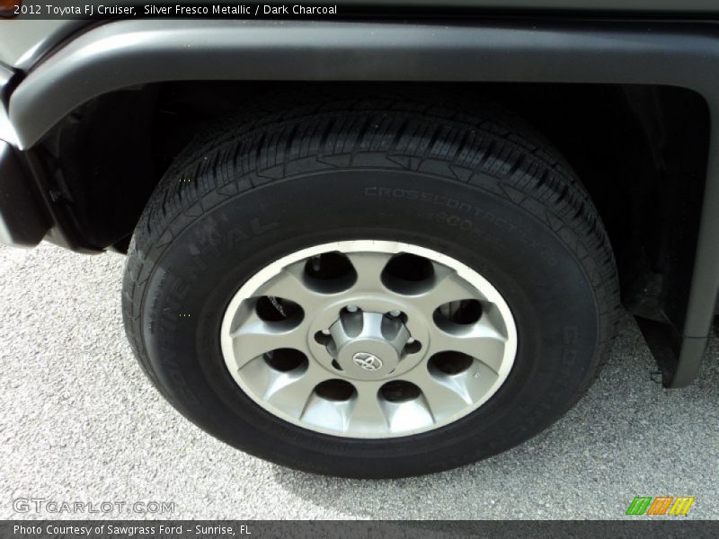 Silver Fresco Metallic / Dark Charcoal 2012 Toyota FJ Cruiser