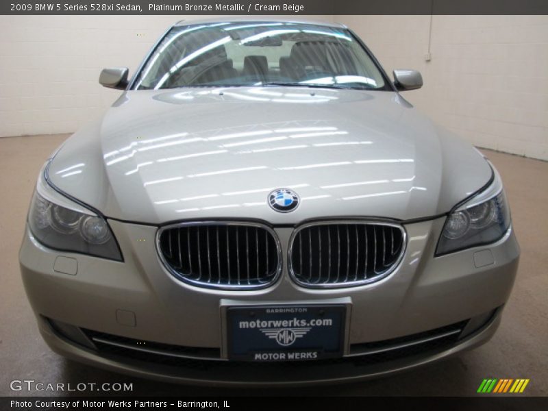 Platinum Bronze Metallic / Cream Beige 2009 BMW 5 Series 528xi Sedan