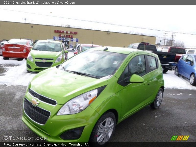 Jalapeno / Silver/Green 2014 Chevrolet Spark LS
