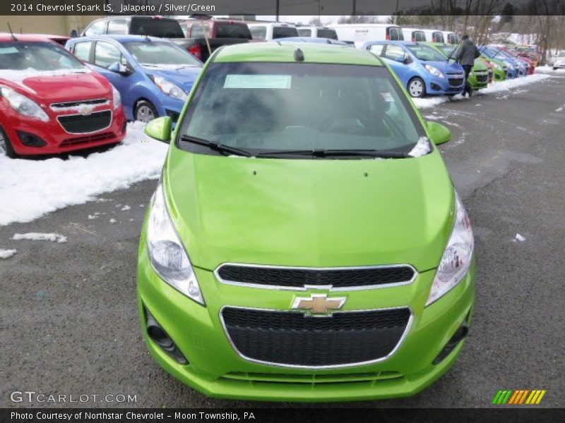 Jalapeno / Silver/Green 2014 Chevrolet Spark LS