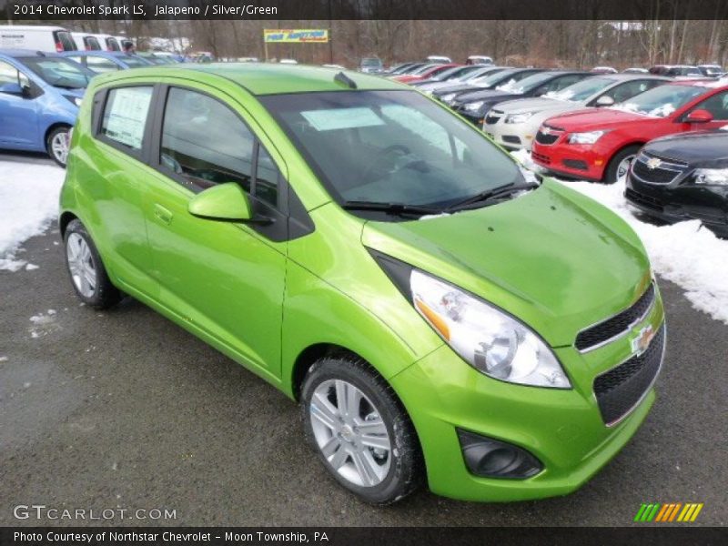 Jalapeno / Silver/Green 2014 Chevrolet Spark LS