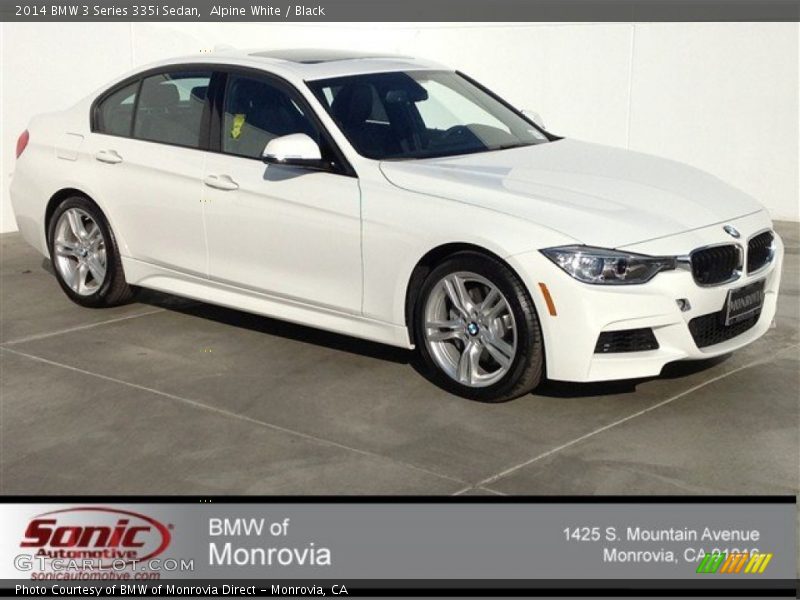 Alpine White / Black 2014 BMW 3 Series 335i Sedan
