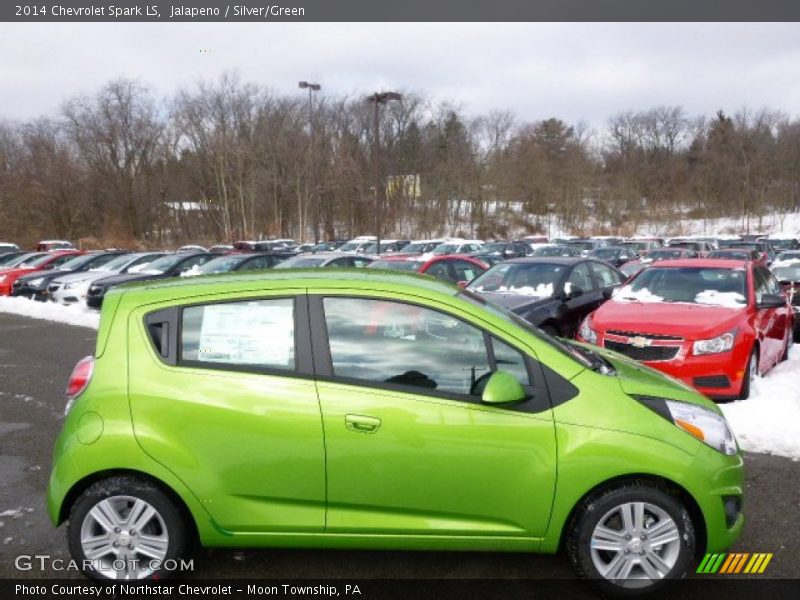 Jalapeno / Silver/Green 2014 Chevrolet Spark LS