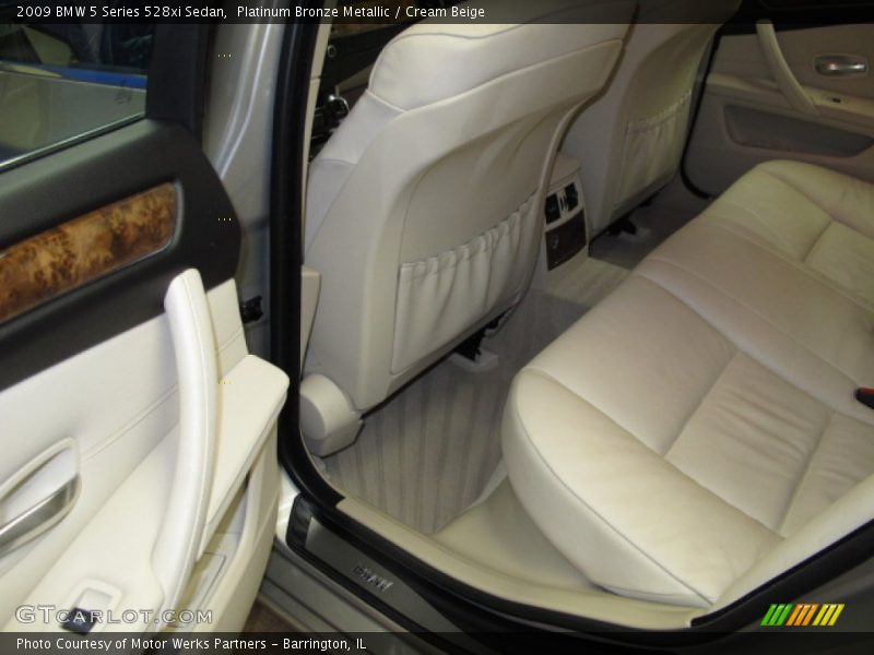 Platinum Bronze Metallic / Cream Beige 2009 BMW 5 Series 528xi Sedan