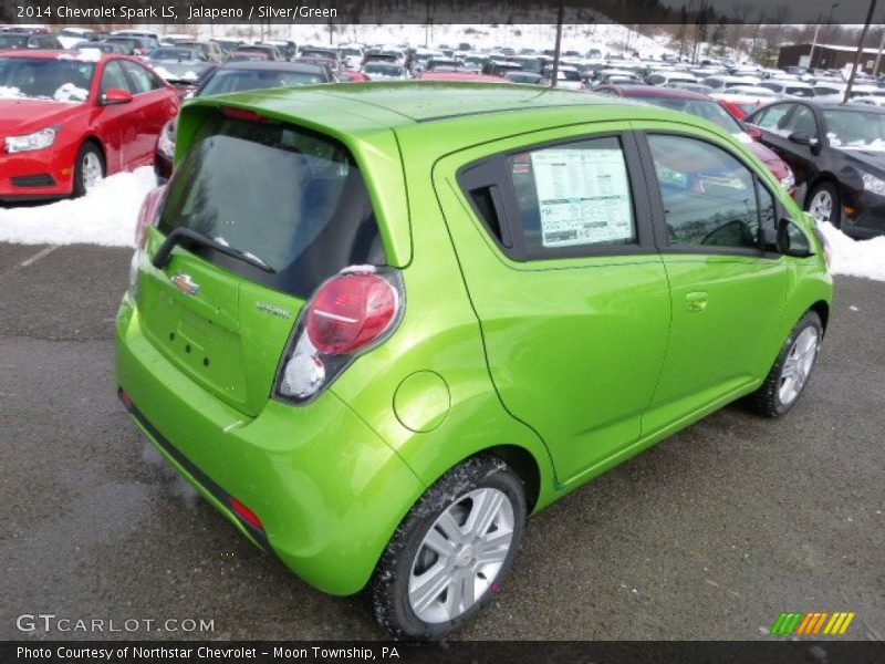 Jalapeno / Silver/Green 2014 Chevrolet Spark LS