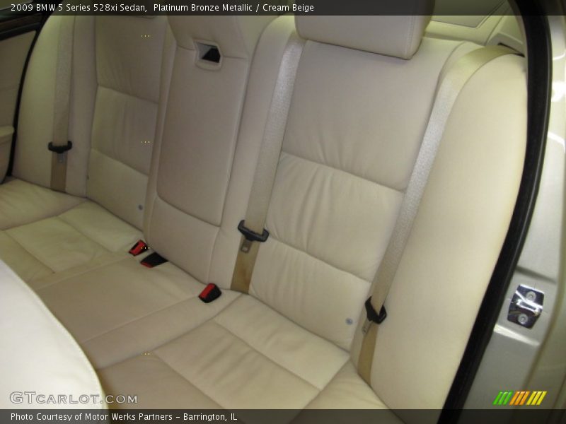 Platinum Bronze Metallic / Cream Beige 2009 BMW 5 Series 528xi Sedan