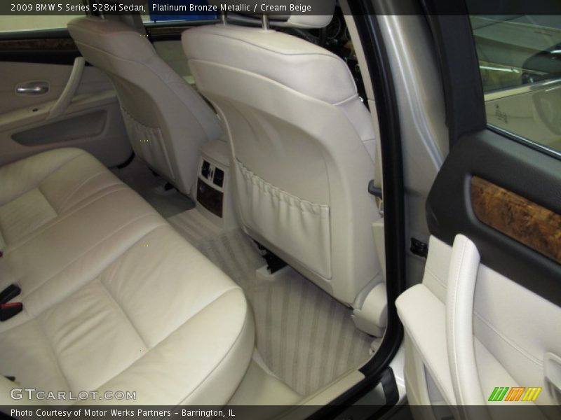 Platinum Bronze Metallic / Cream Beige 2009 BMW 5 Series 528xi Sedan