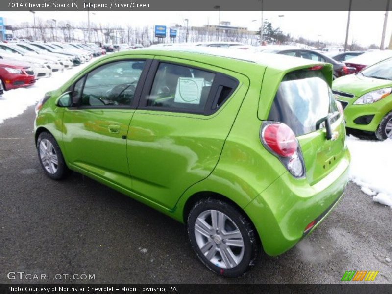 Jalapeno / Silver/Green 2014 Chevrolet Spark LS