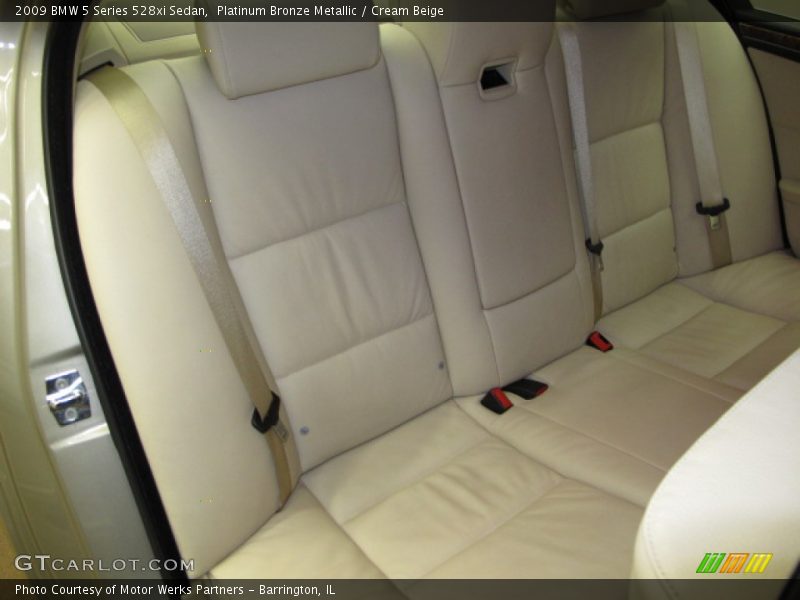 Platinum Bronze Metallic / Cream Beige 2009 BMW 5 Series 528xi Sedan