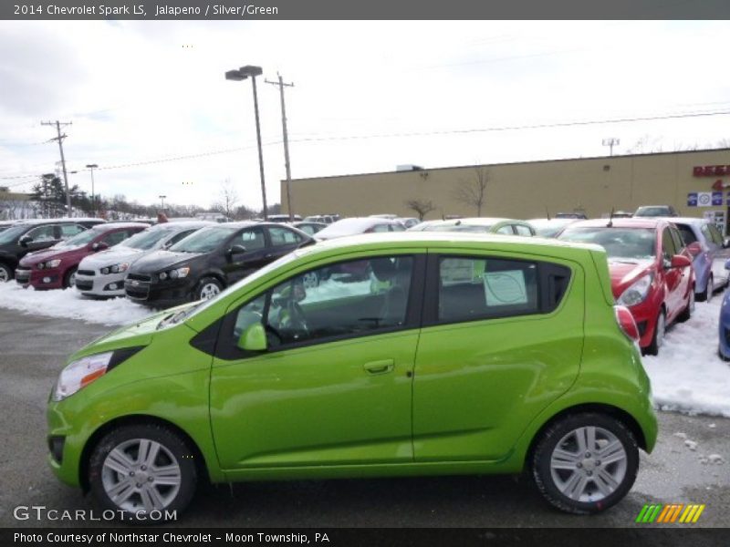 Jalapeno / Silver/Green 2014 Chevrolet Spark LS