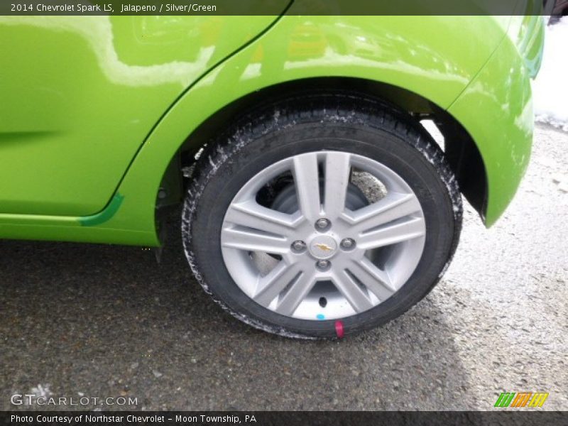 Jalapeno / Silver/Green 2014 Chevrolet Spark LS