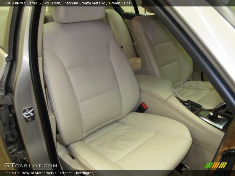 Platinum Bronze Metallic / Cream Beige 2009 BMW 5 Series 528xi Sedan